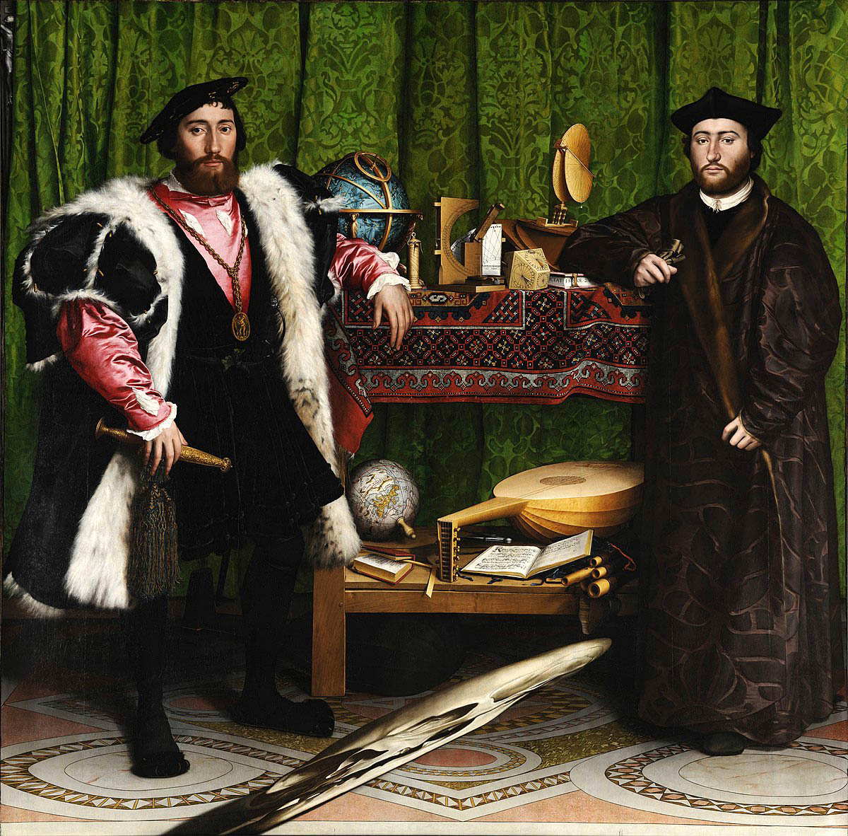 Renaissance artist Holbein Younger Ambassadors