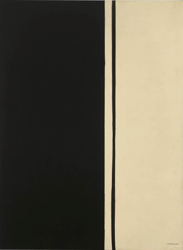 abstract expressionism newman black fire painting