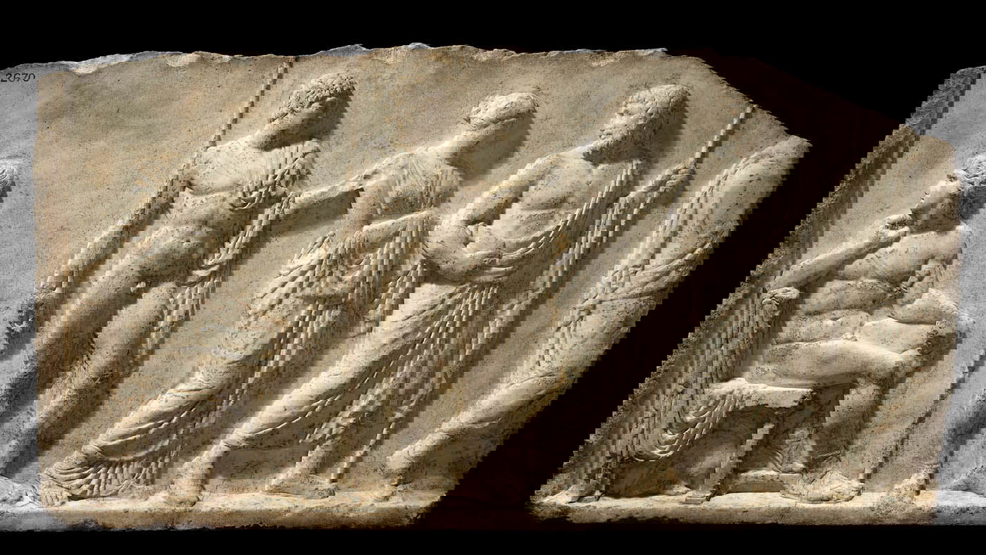 achilles briseis marble panel relief british museum
