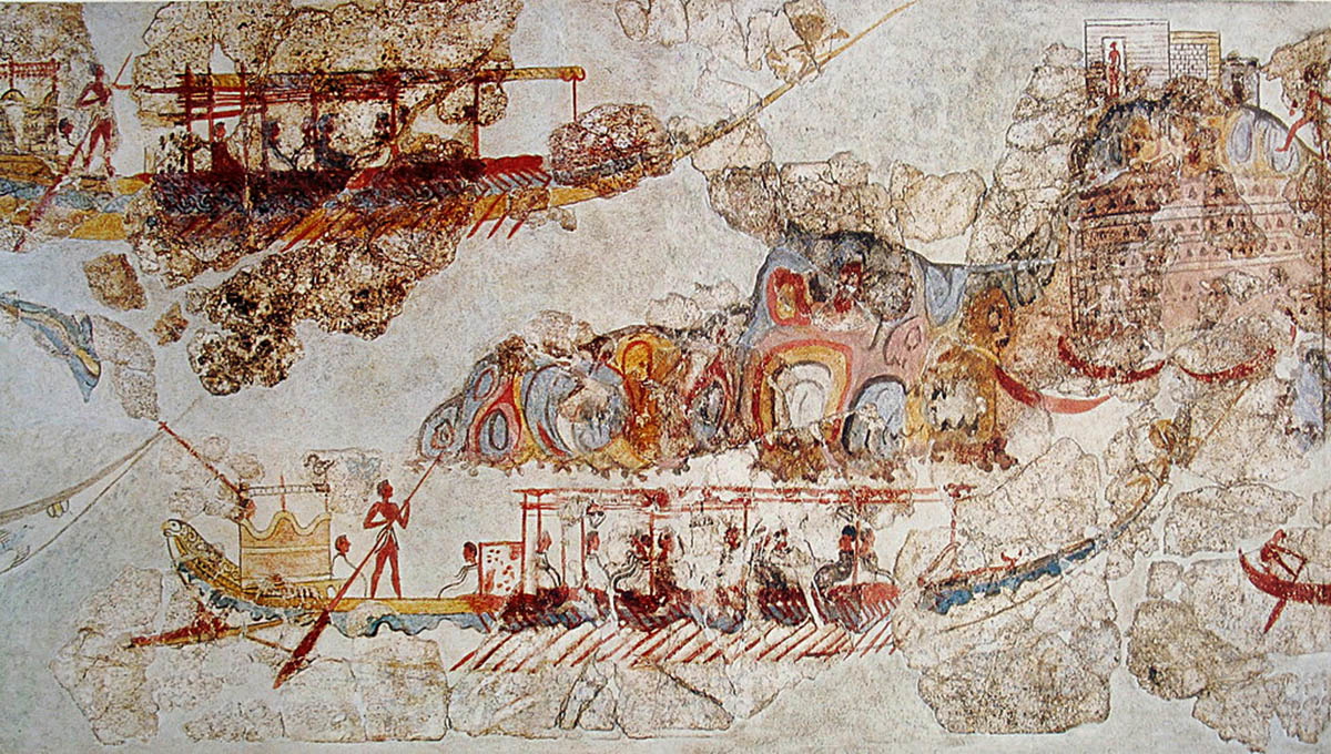 akrotiri ships fresco