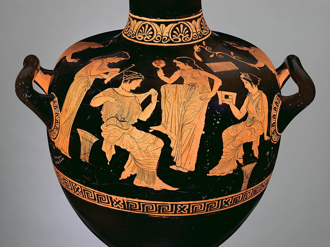 ancient greek women vase painting