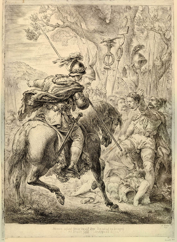 arminius horseback print