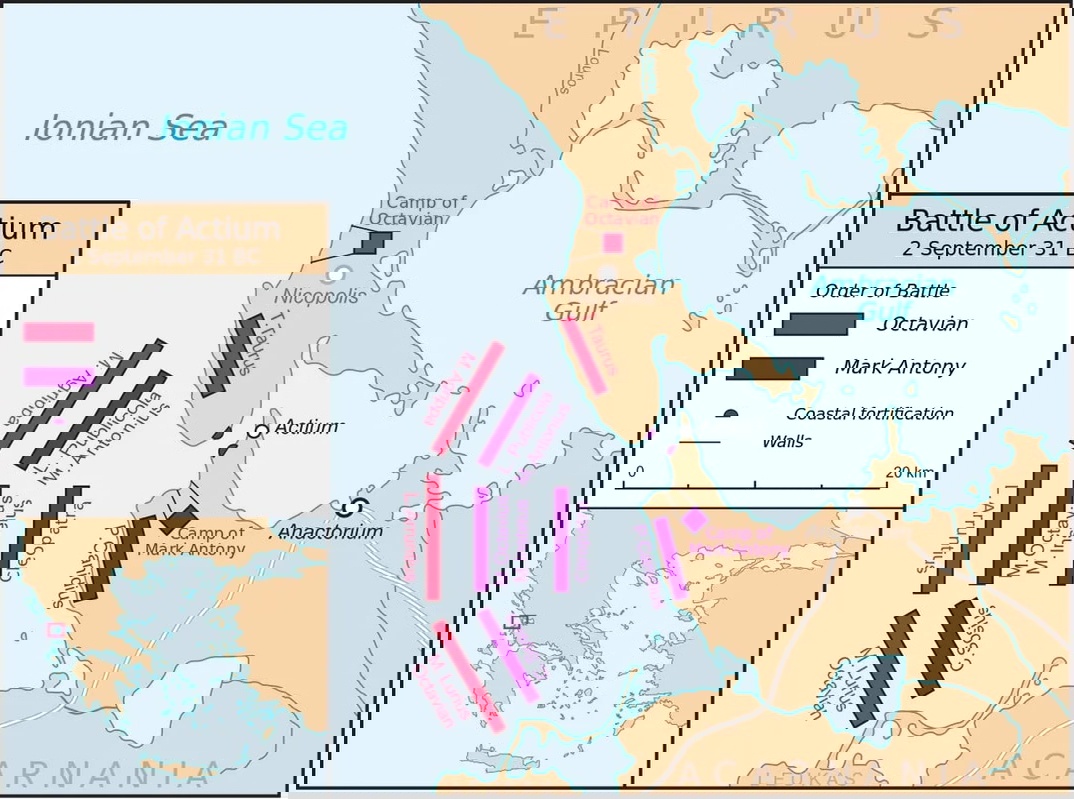 battle of actium ptolemaic egypt map