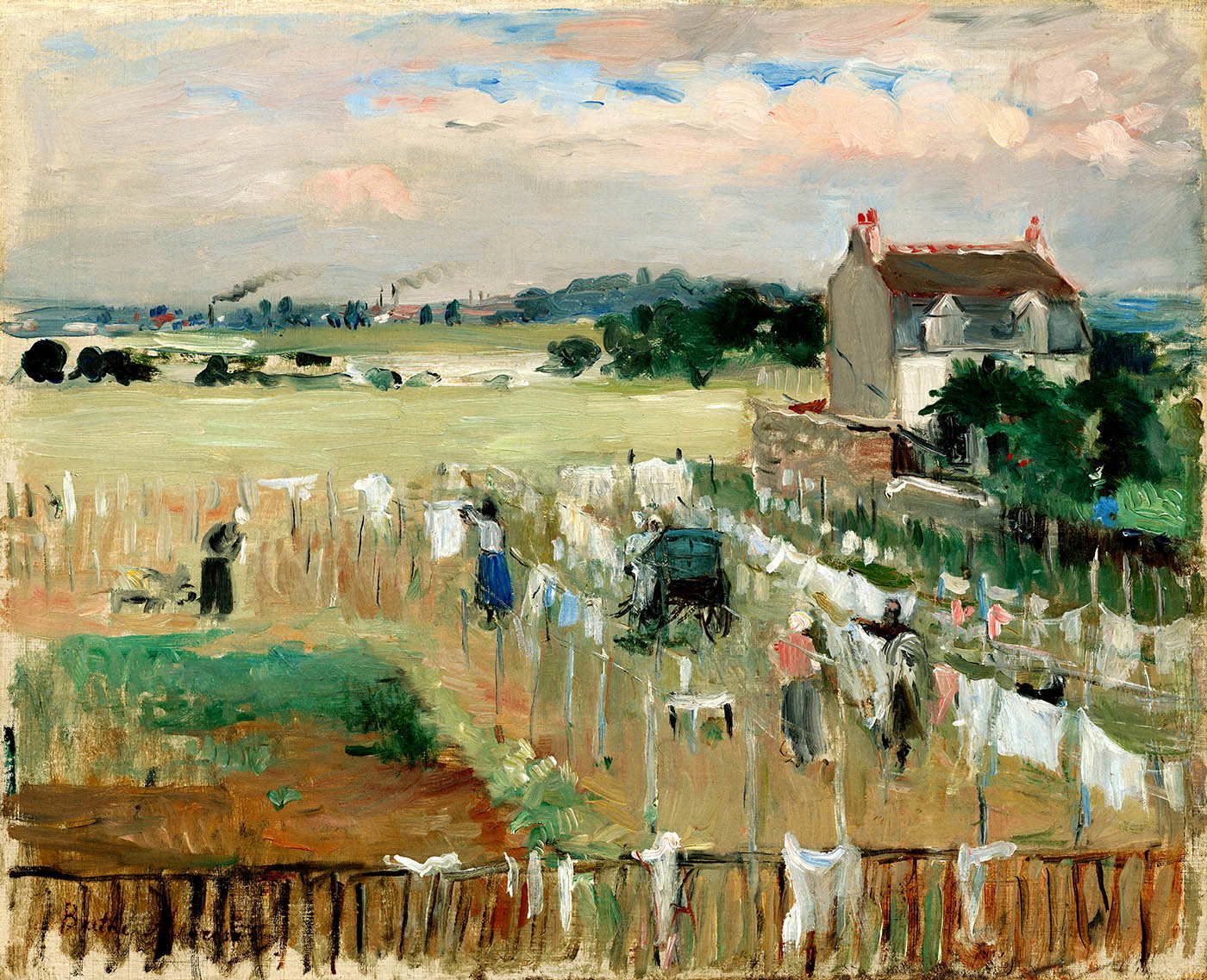 berthe morisot hanging laundry