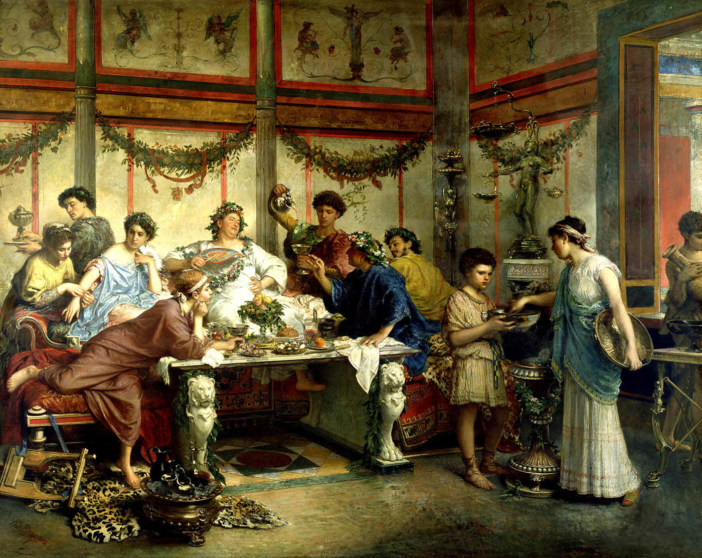 bompiani roman feast painting