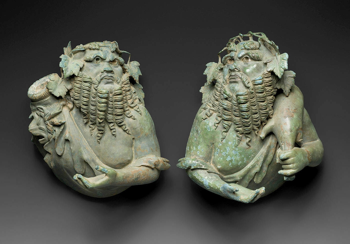 bronze silenoi ancient rome wine