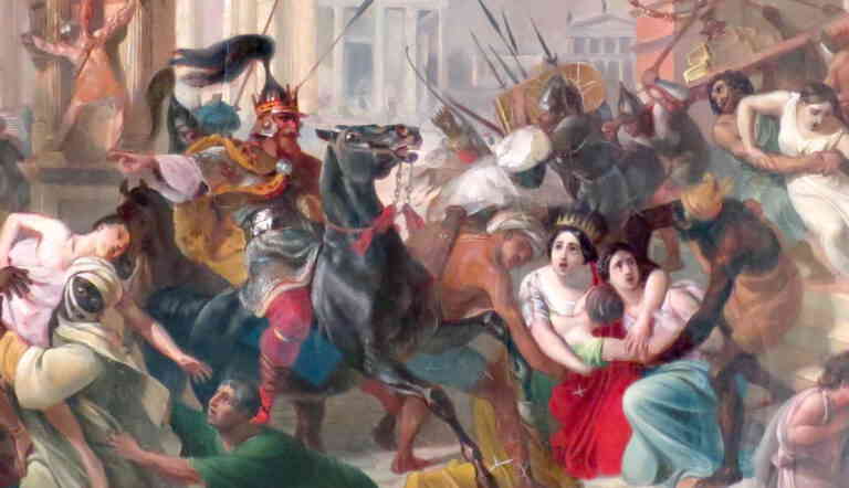 bryullov sack of ancient rome vandals painting