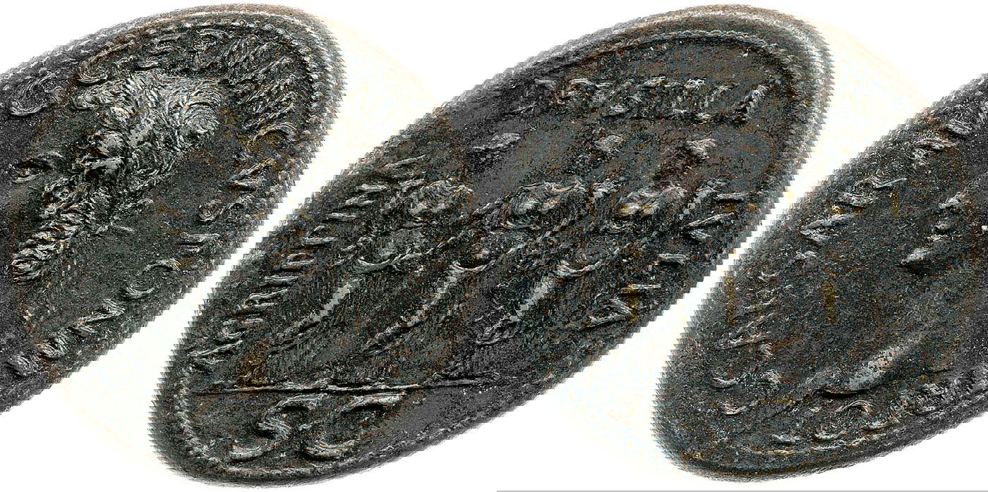 caligula portrait coin sisters