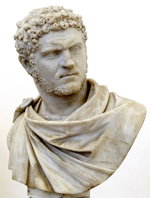 caracalla bust naples roman emperors