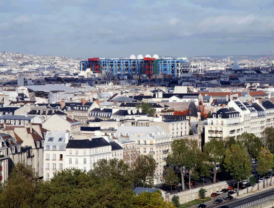 centre pompidou across paris