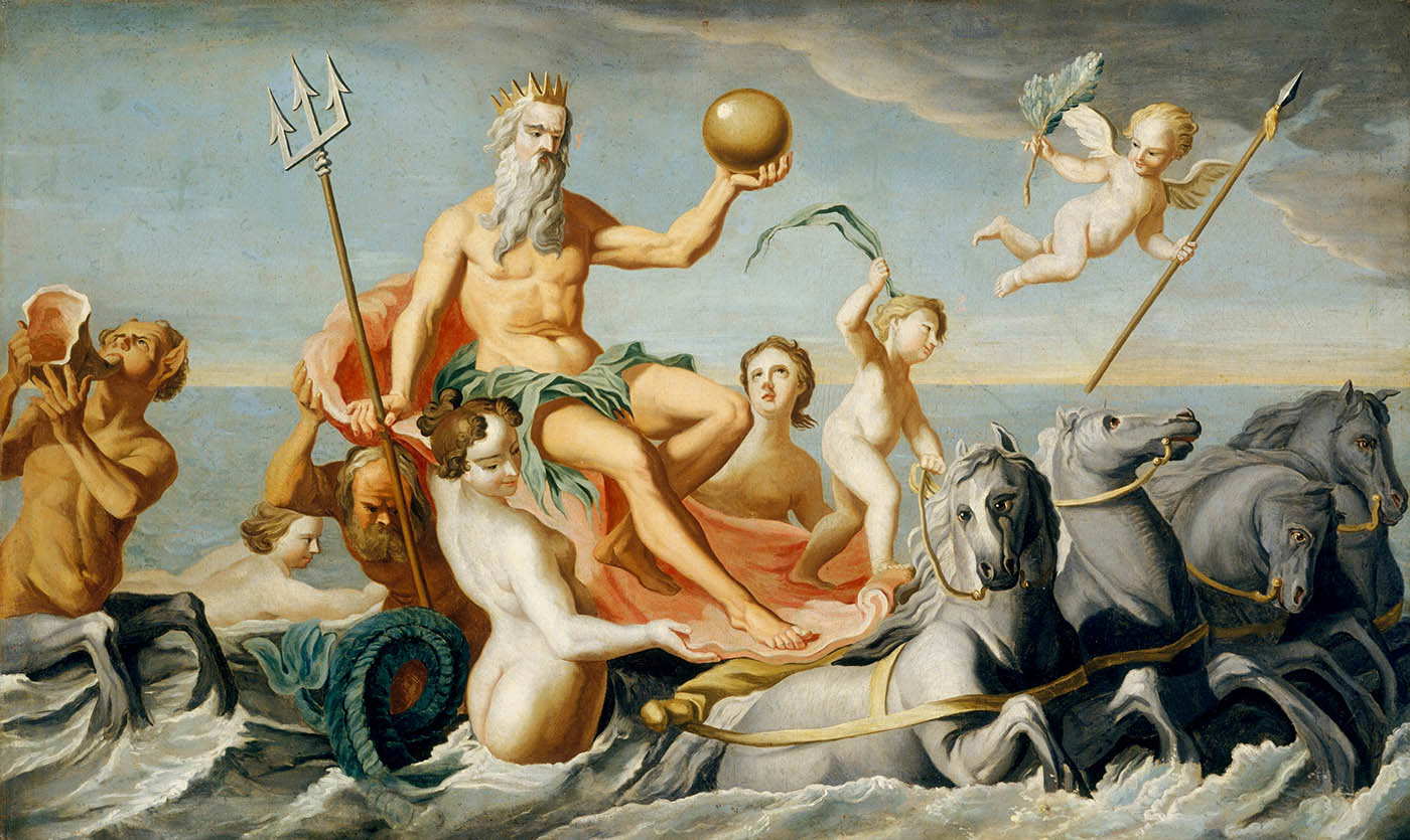 copley return neptune poseidon painting olympians