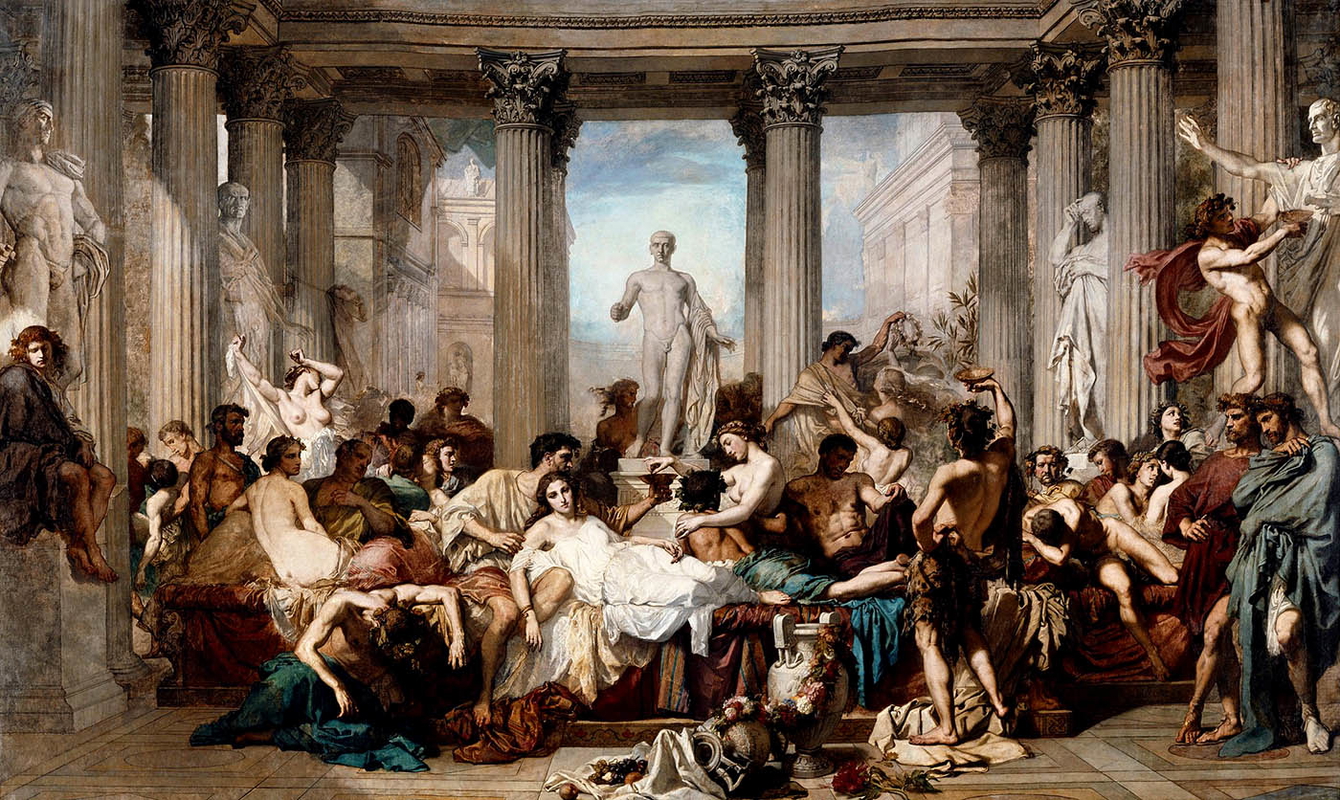 couture romans decadence ancient rome painting