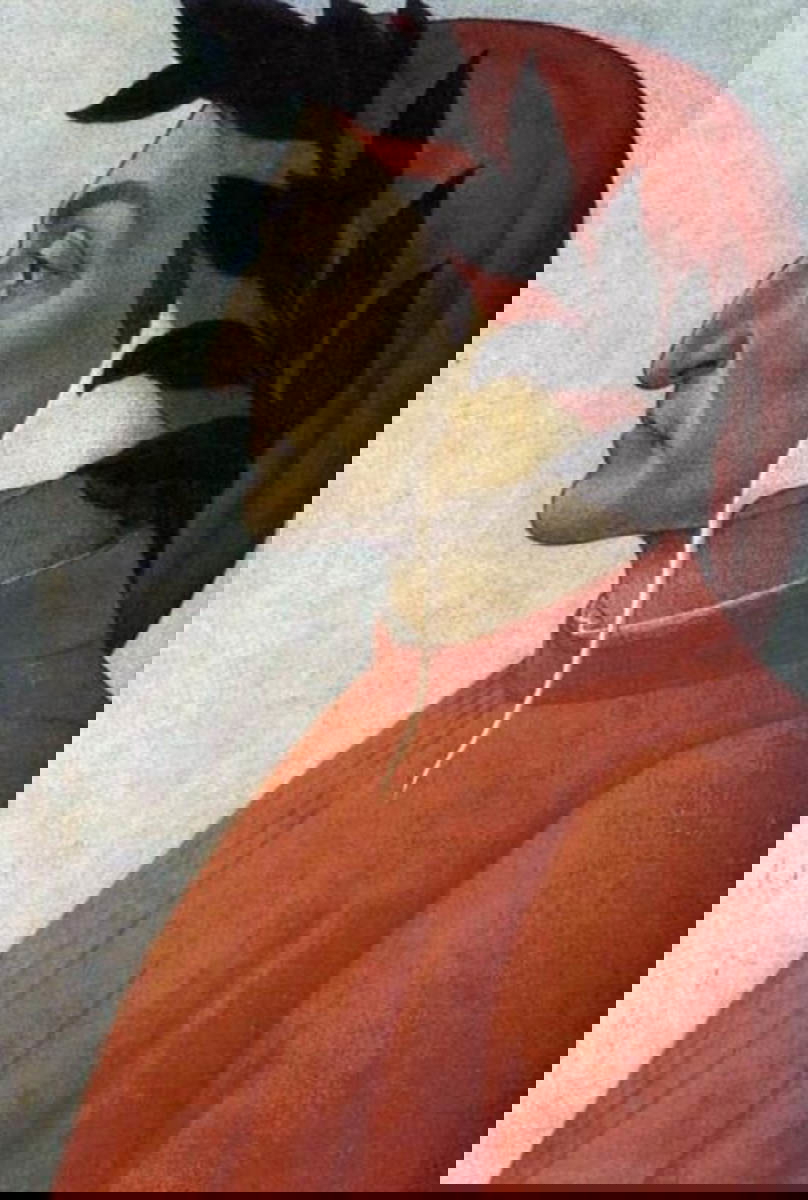dante alighieri profile portrait painting