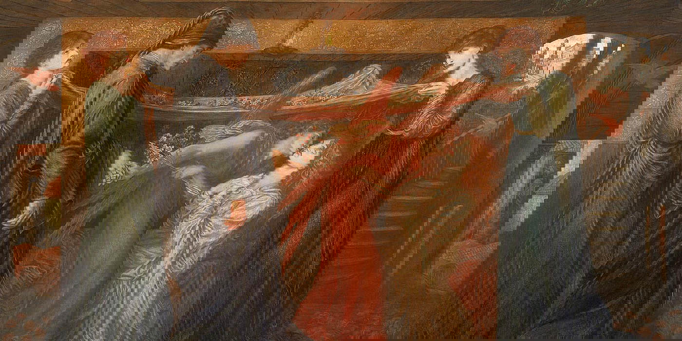 dante gabriel rossetti dante dream death beatrice painting