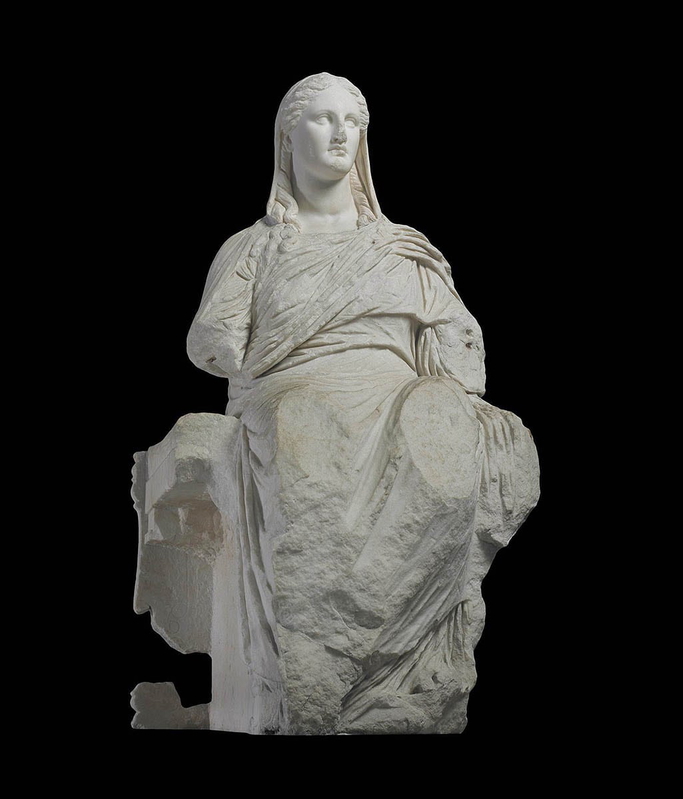 demeter marble statue
