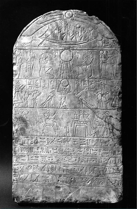 egypt limestone stela registers