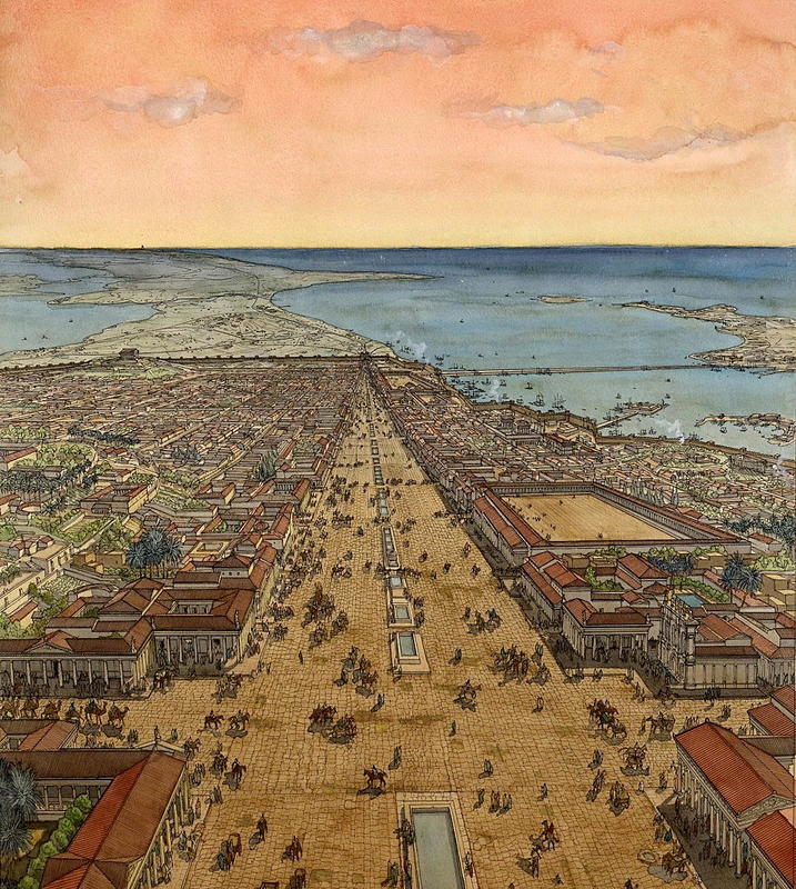 egypte alexandrie voie canopique jc golvin