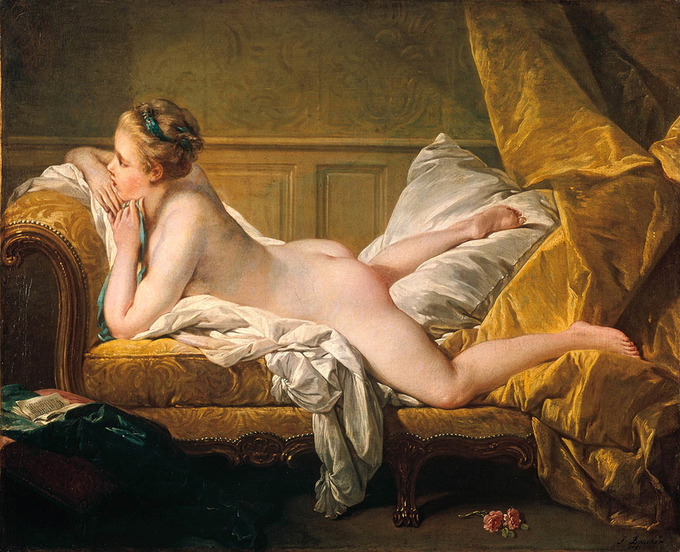 francois boucher blonde odalisque rococo painting