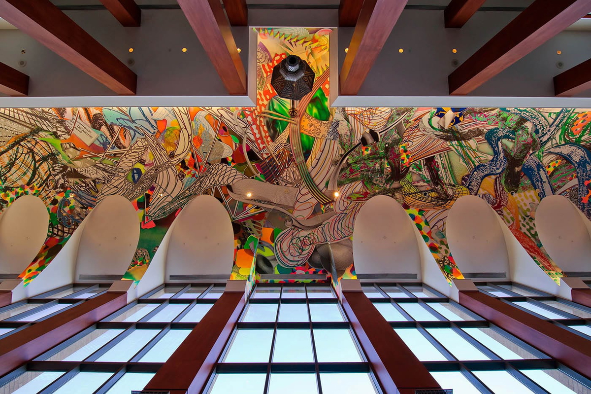 frank stella euphonia ceiling painting