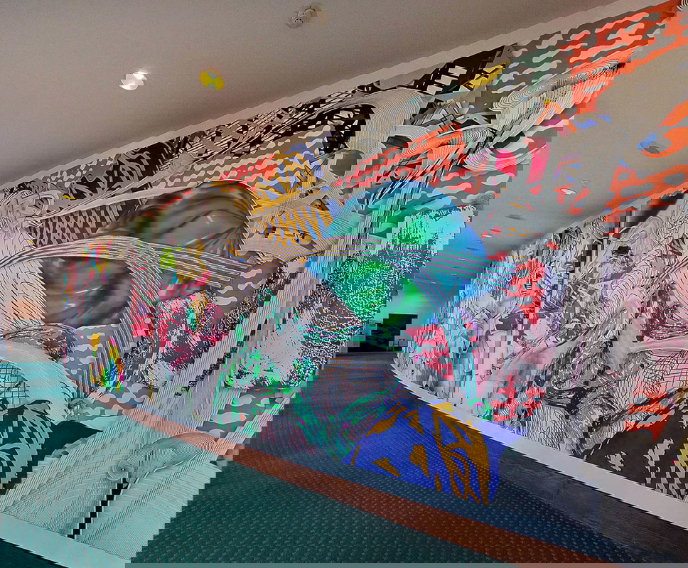 frank stella euphonia mural painting