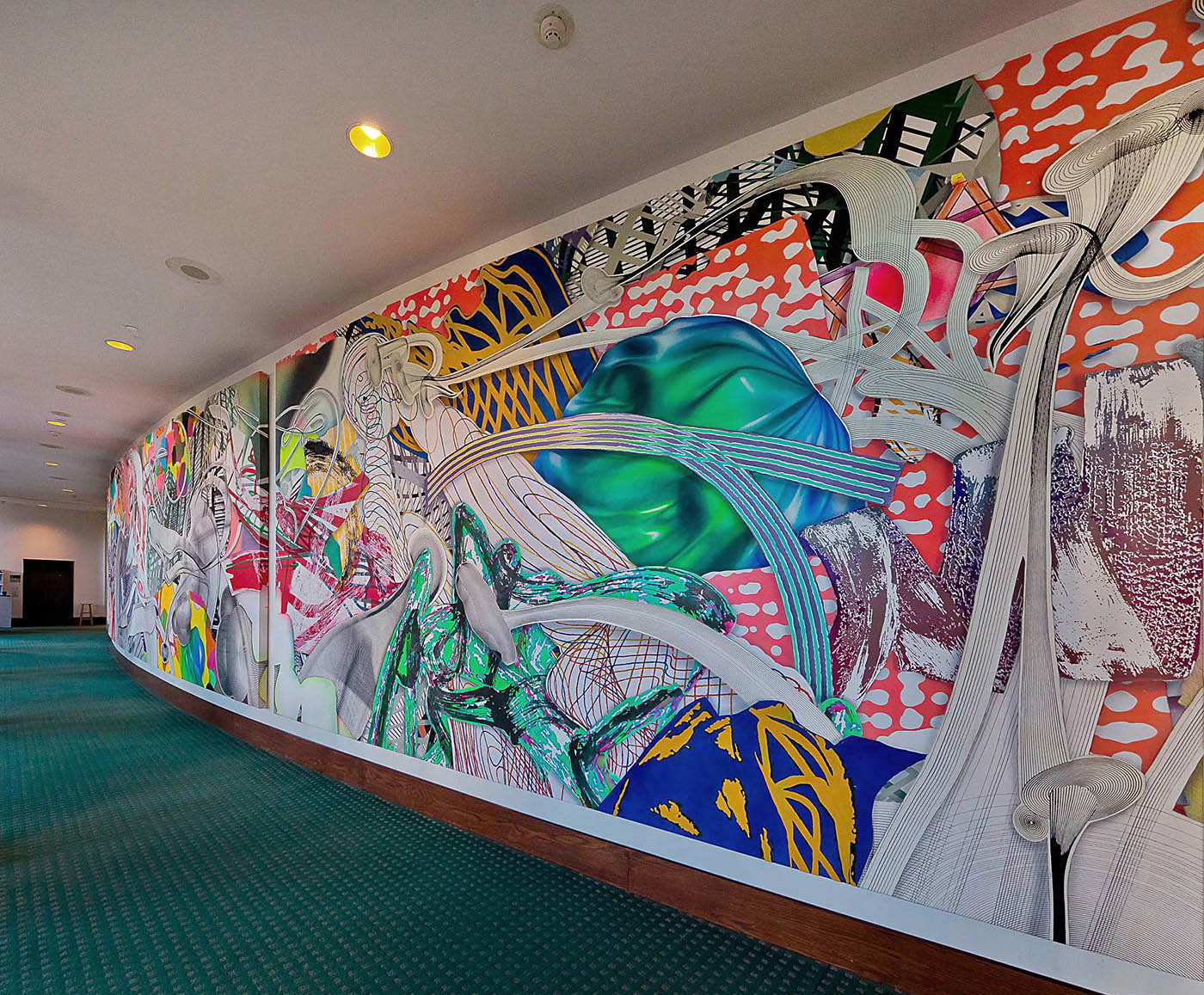 frank stella euphonia mural painting