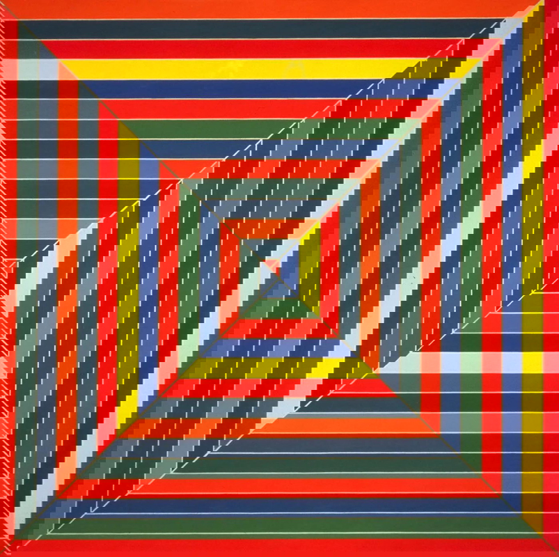 frank stella hyena stomp painting 1962