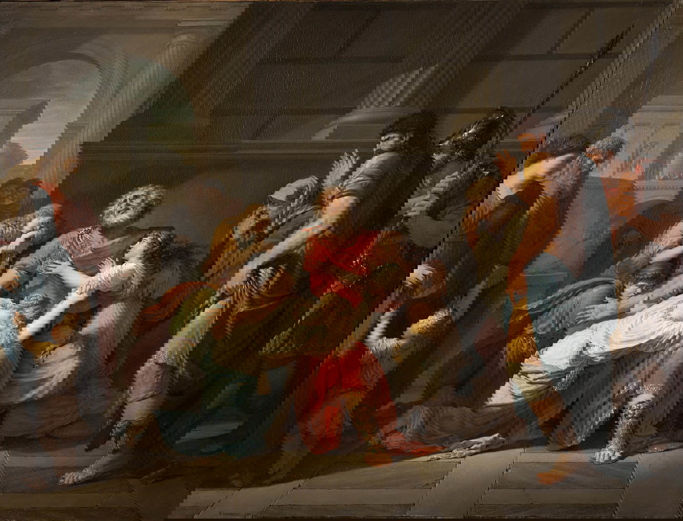 generaux blind oedipus rex commending children gods