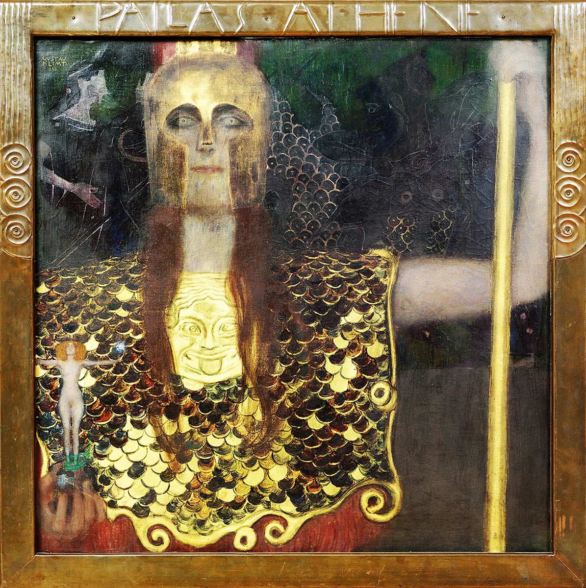 gustav klimt athena painting