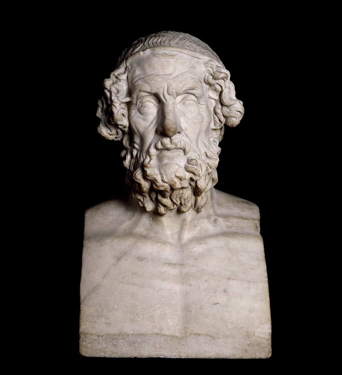 homer bust marble