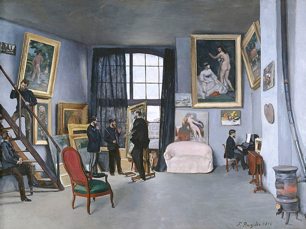 impressionist art frederic bazille bazilles studio