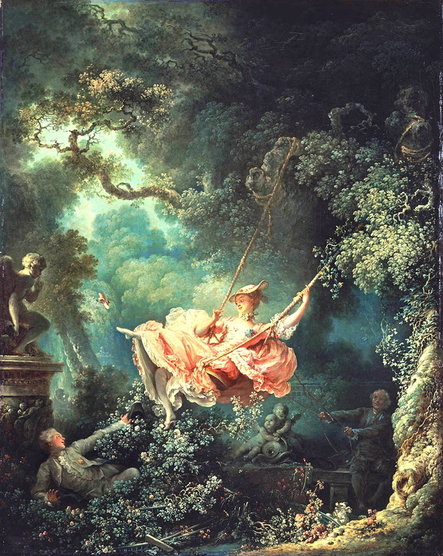 jean honore fragonard swing french rococo painting