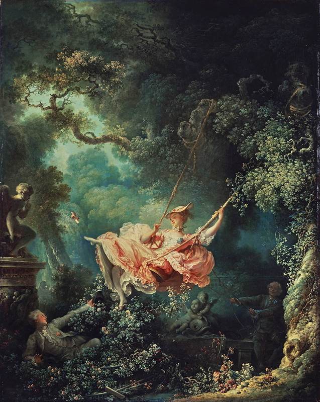 jean honore fragonard swing french rococo painting