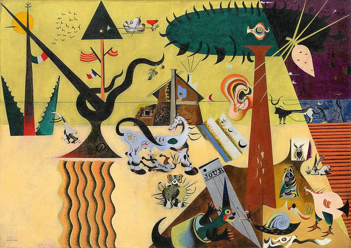 joan miro the tilled field