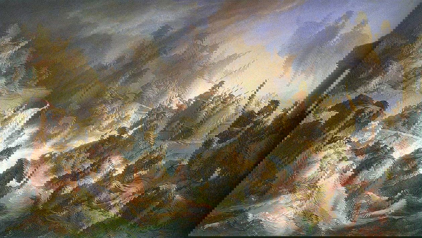 kaulbach the battle of salamis painting
