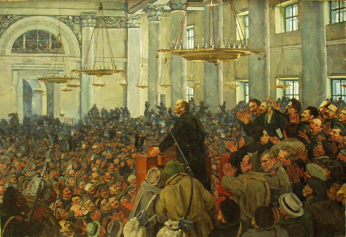konstantin yuon lenin appearance petrograd soviet 1927