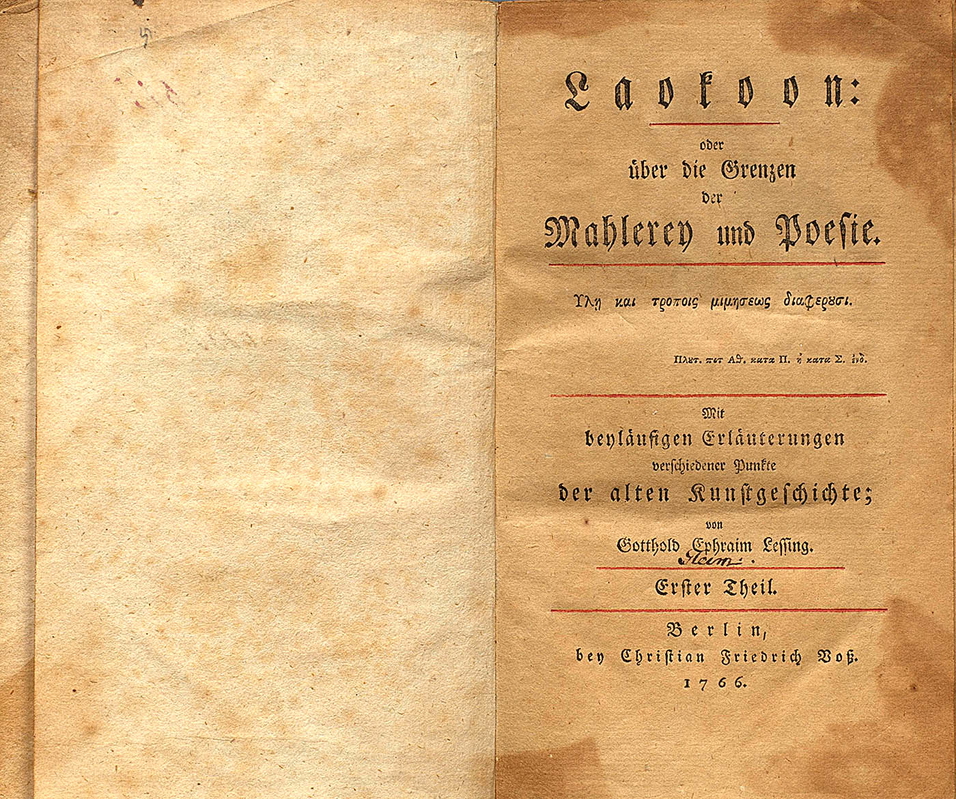 laocoon lessing copy book