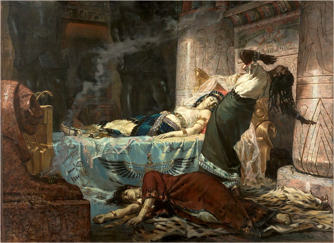 luna death cleopatra painting