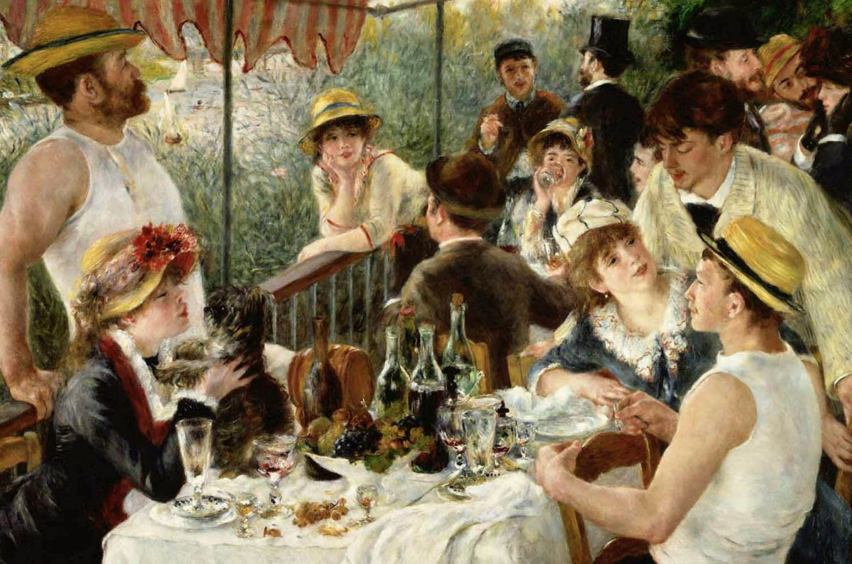 luncheon boating party by renoir pierre auguste