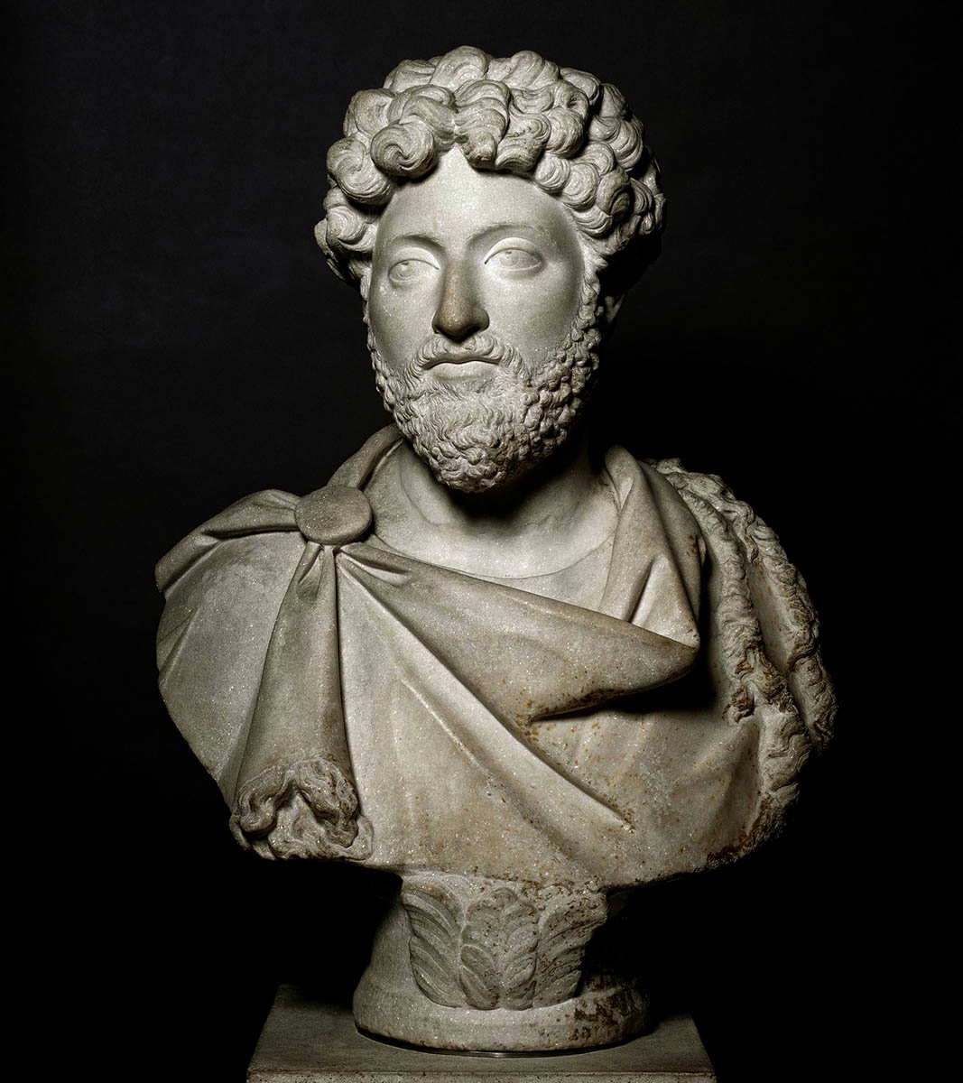 marcus aurelius marble bust