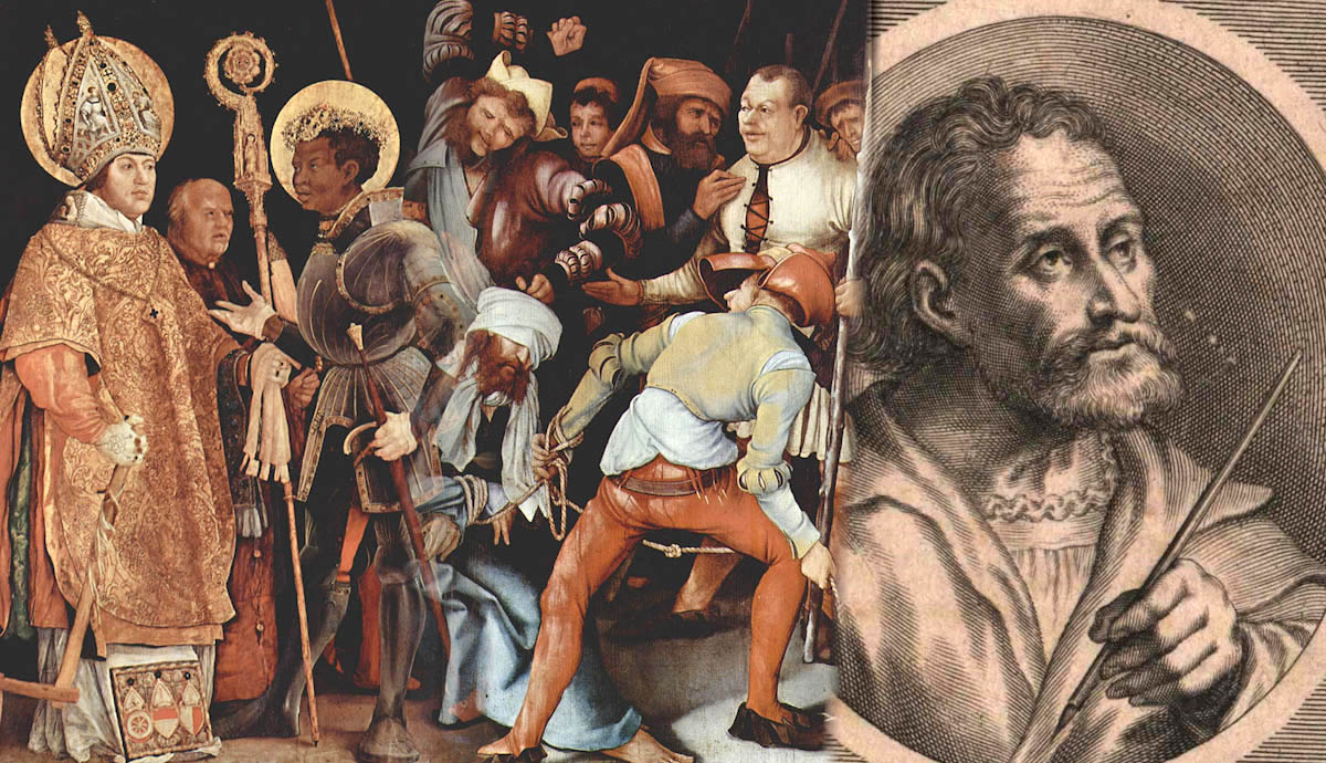 matthias grunewald portrait meeting saint erasmus maurice