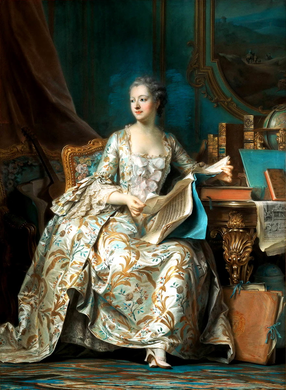 maurice quentin delatour marquise pompadour rococo pastel