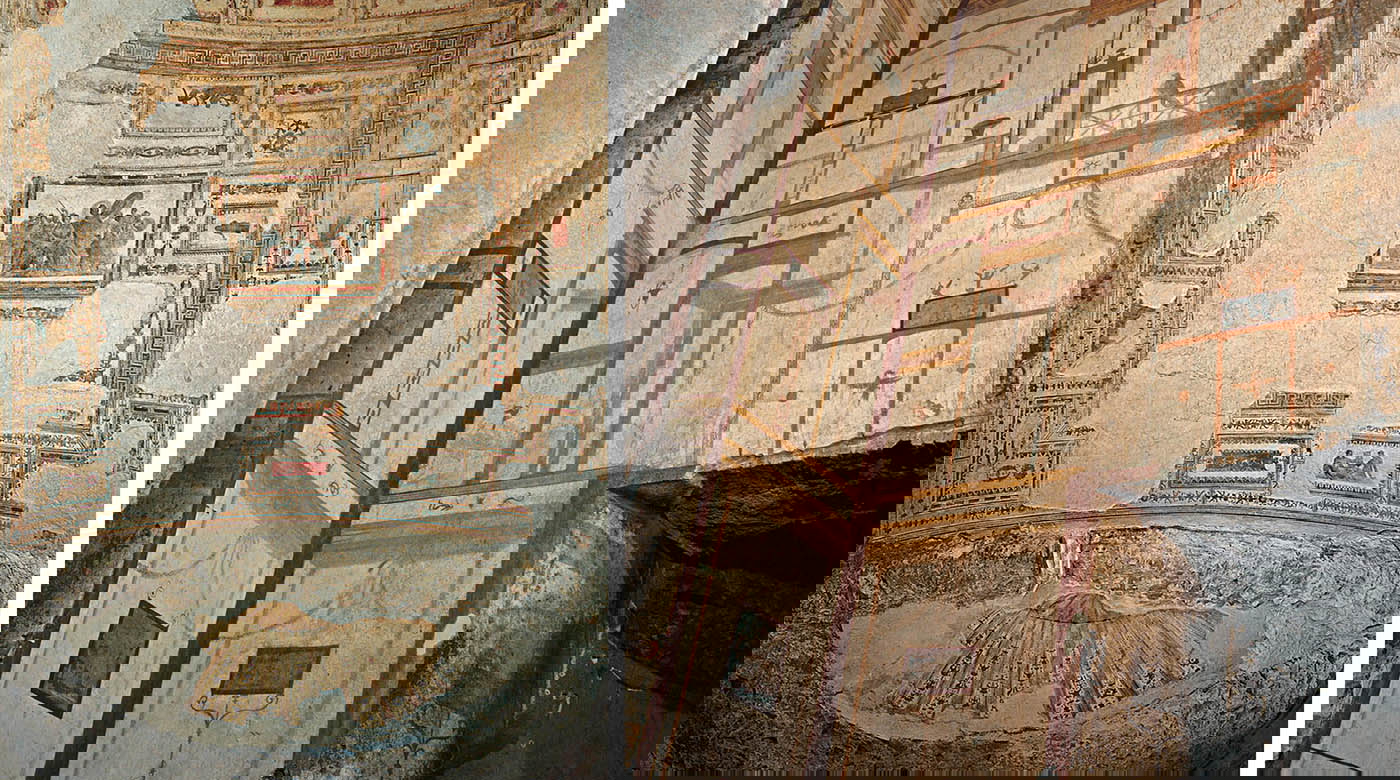 nero domus aurea fresco sala achille
