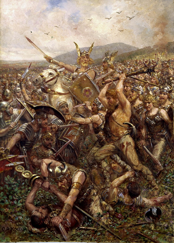 otto albert koch varusschlacht painting