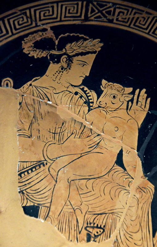 pasiphae minotaur greek painting
