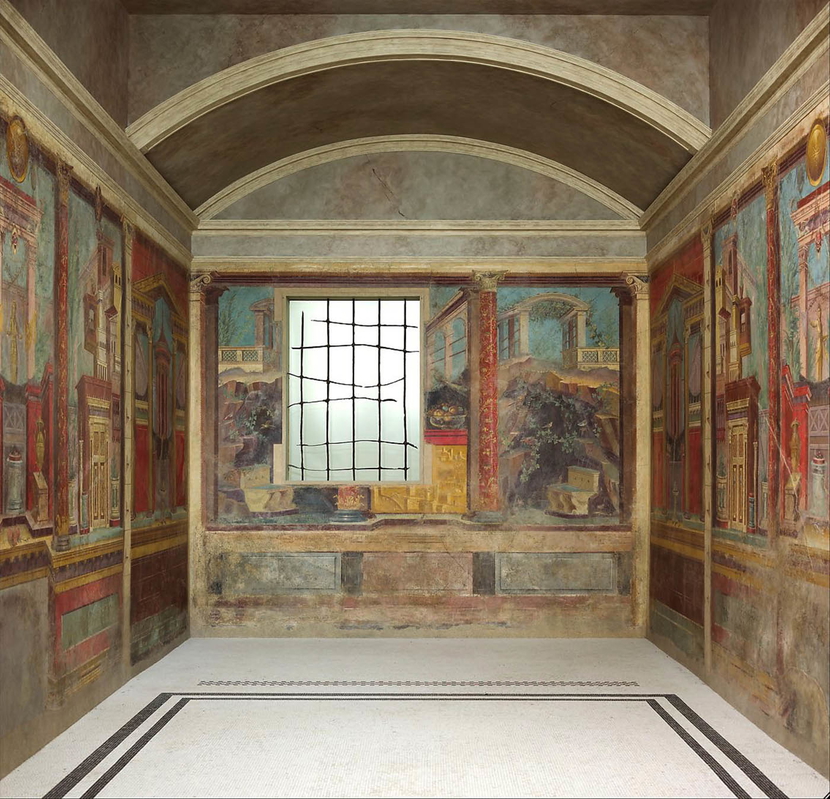 roman bedroom painting villa boscoreale