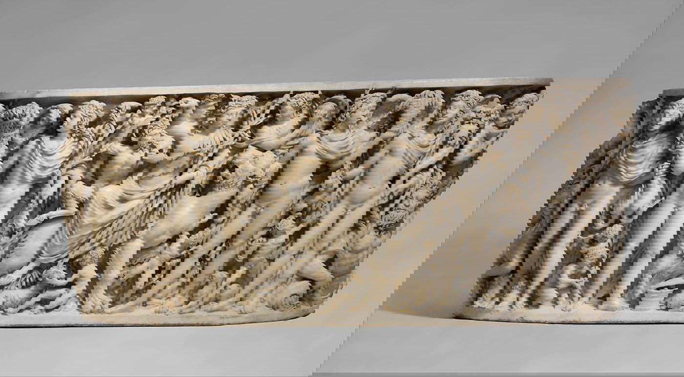 roman sarcophagus triumph dionysus