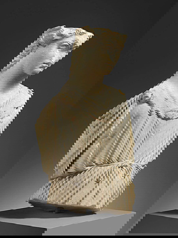 roman women marble head torso athena