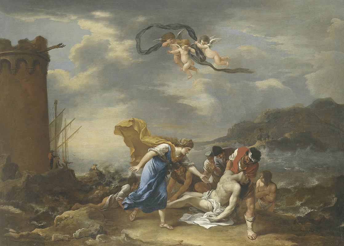 romantic artwork salvator rosa hero leander