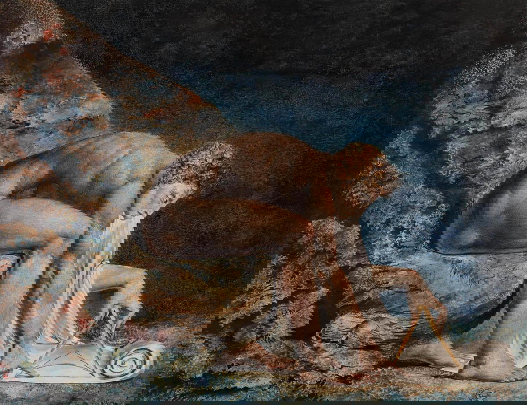 romanticism art william blake newton painting