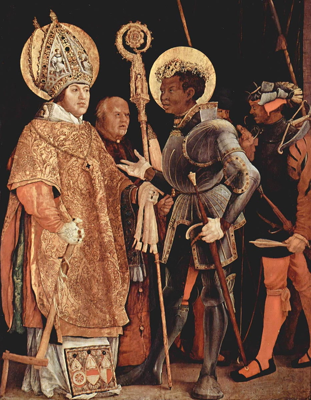 st erasmus st maurice meeting grunewald painting